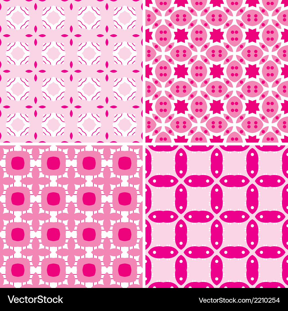 Seamless pattern set Vector Image