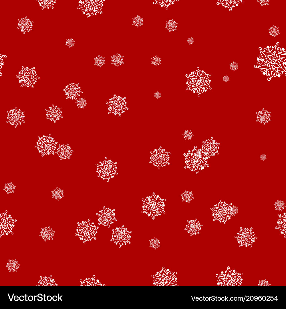 Seamless snowflake pattern Seamless snowflake pattern vector image