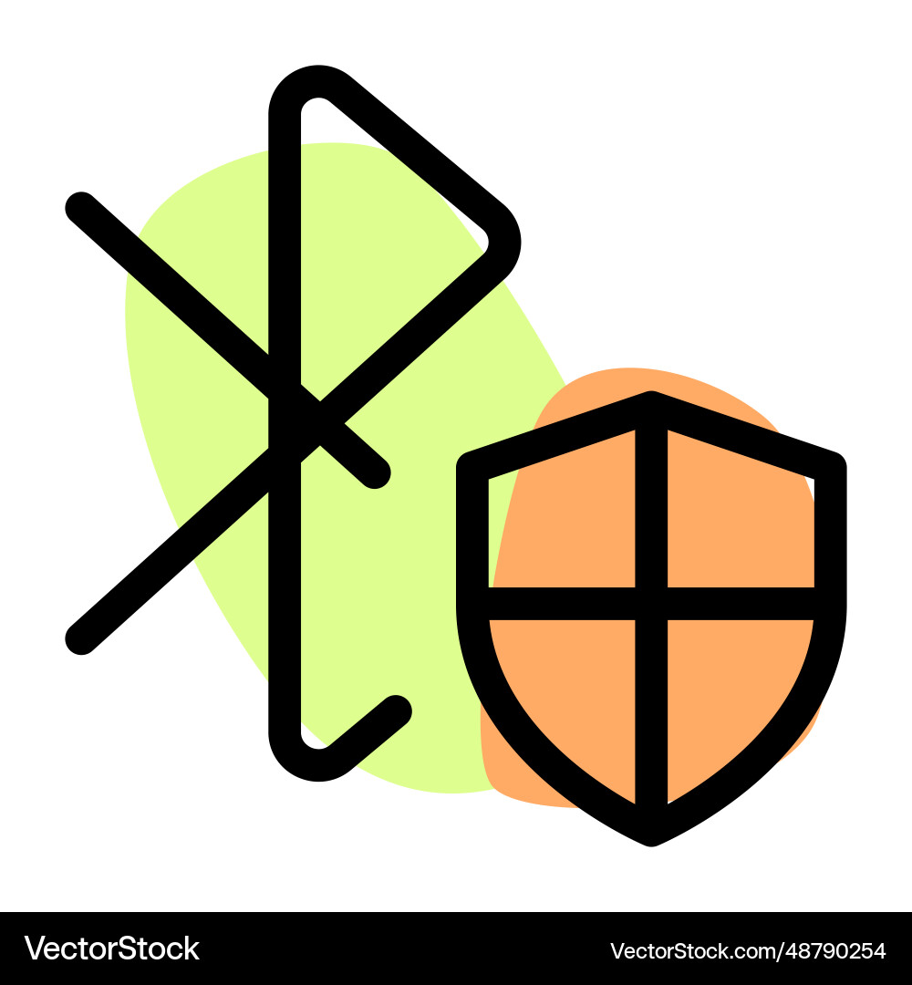 Services are encrypted via bluetooth security vector image