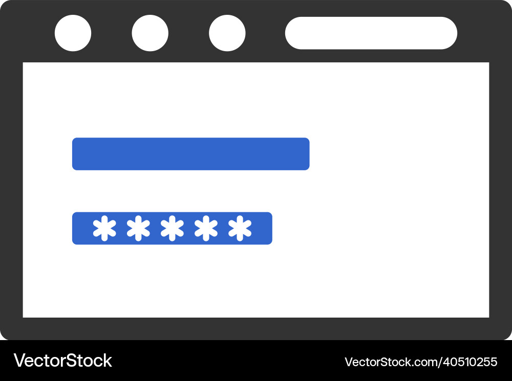 Browser icon design Browser icon design vector image