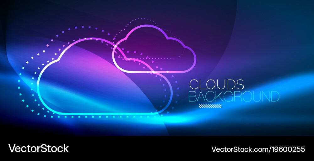 Cloud computing storage concept Vector Image
