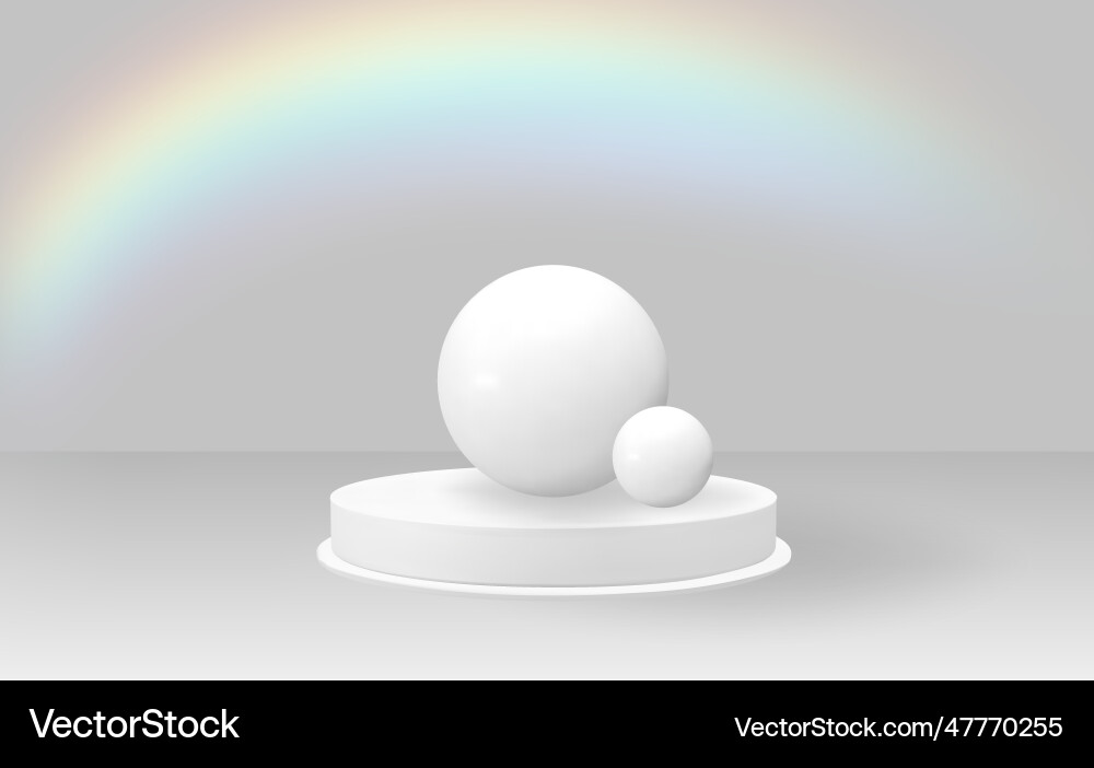 Empty 3d round square and rectangular podiums Empty 3d round square and rectangular podiums vector image