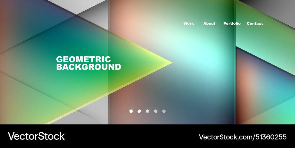 Gradient triangle geometric minimal wallpaper Vector Image