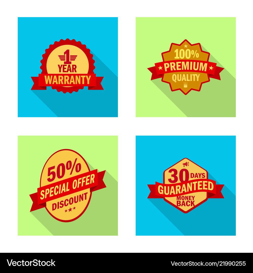 Isolated object of emblem and badge logo set Isolated object of emblem and badge logo set Vector Image
