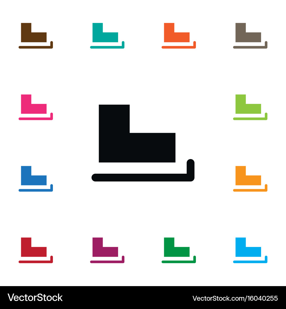 Isolated skates icon slide element can vector image