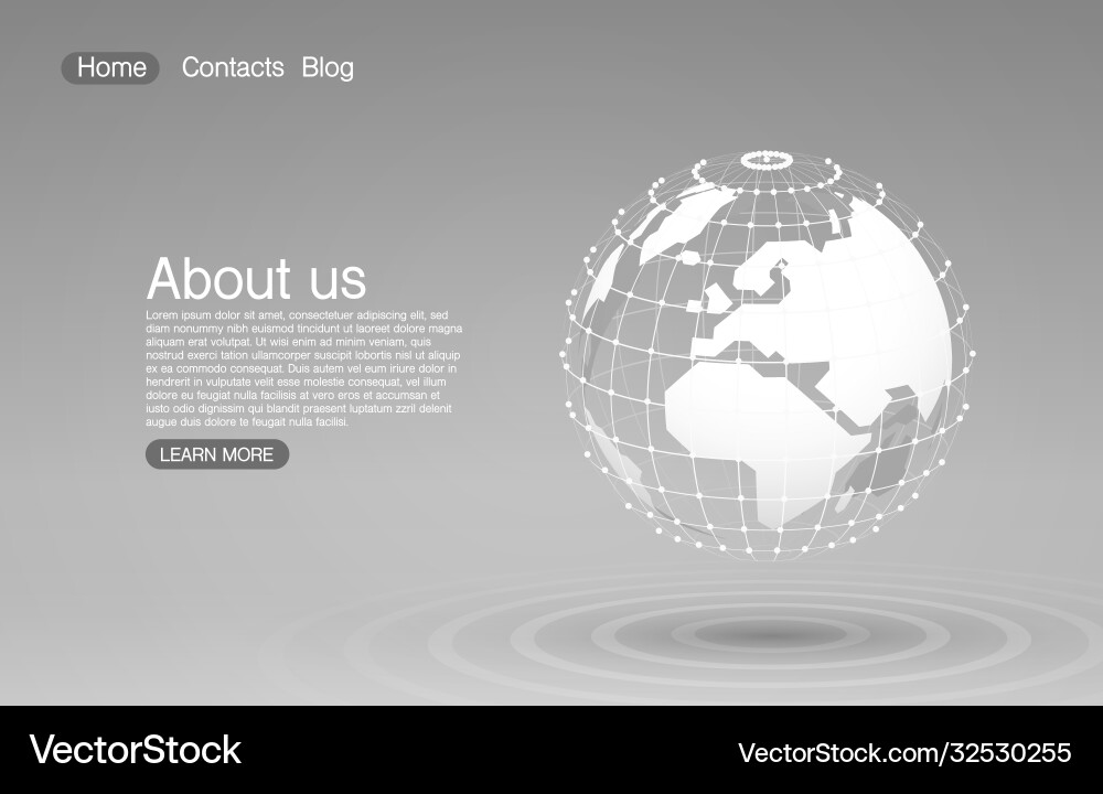 Konzept global Planet Erde Punkt grau Hintergrund Konzept global Planet Erde Punkt grau Hintergrund vektorbild
