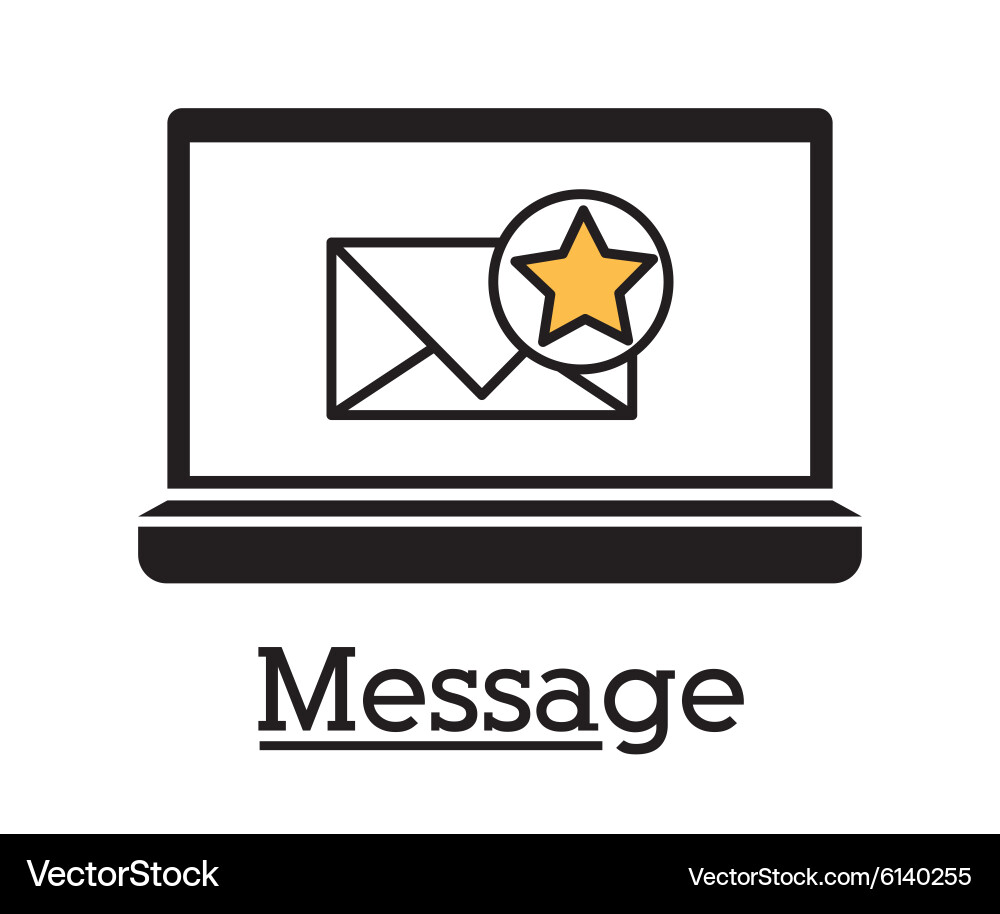 Message design Vector Image