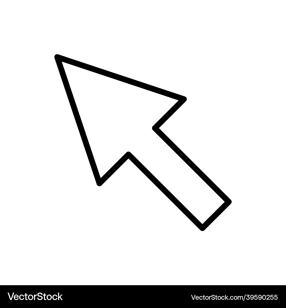 Mouse icon pointer vector image