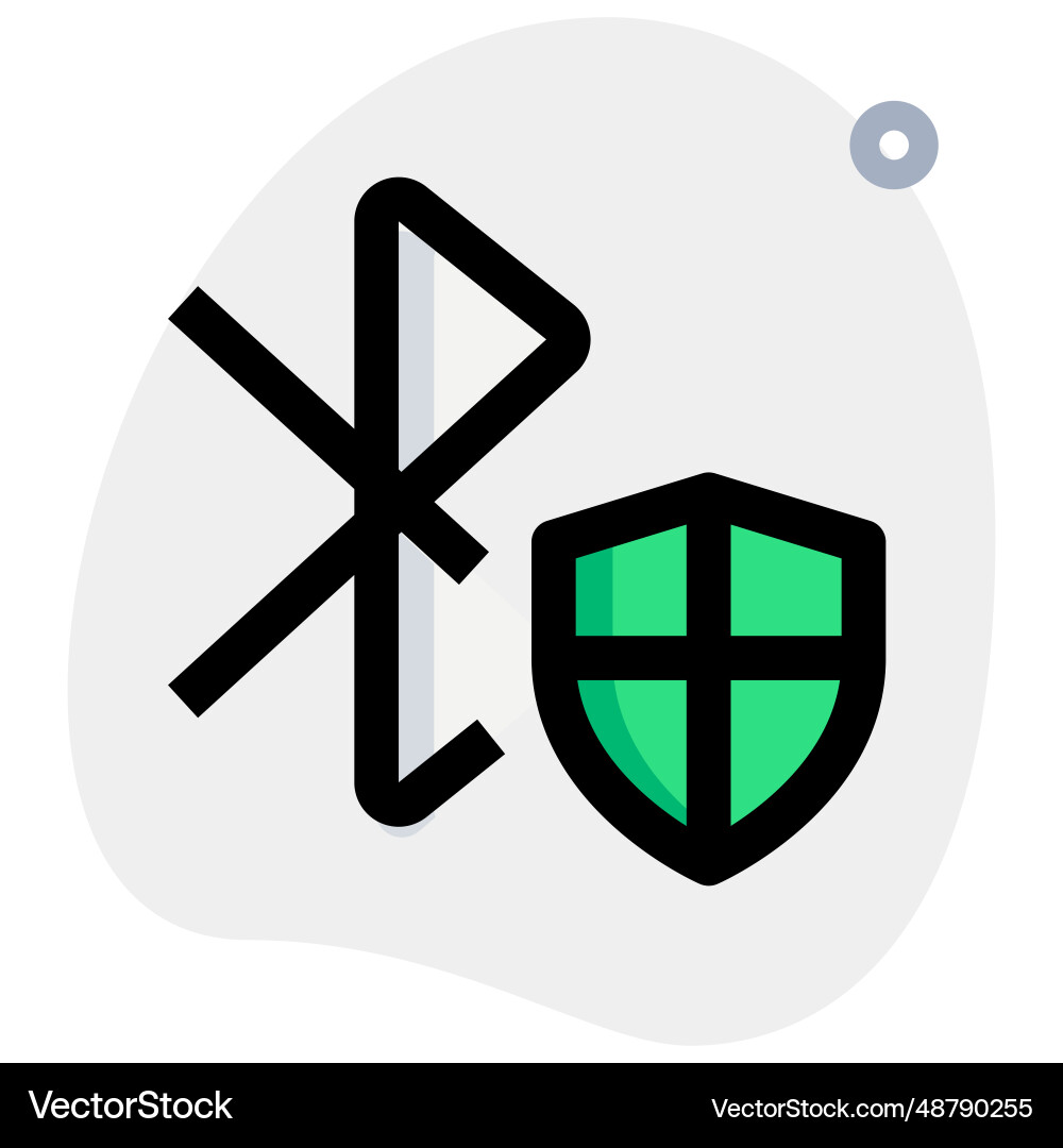 Services are encrypted via bluetooth security vector image