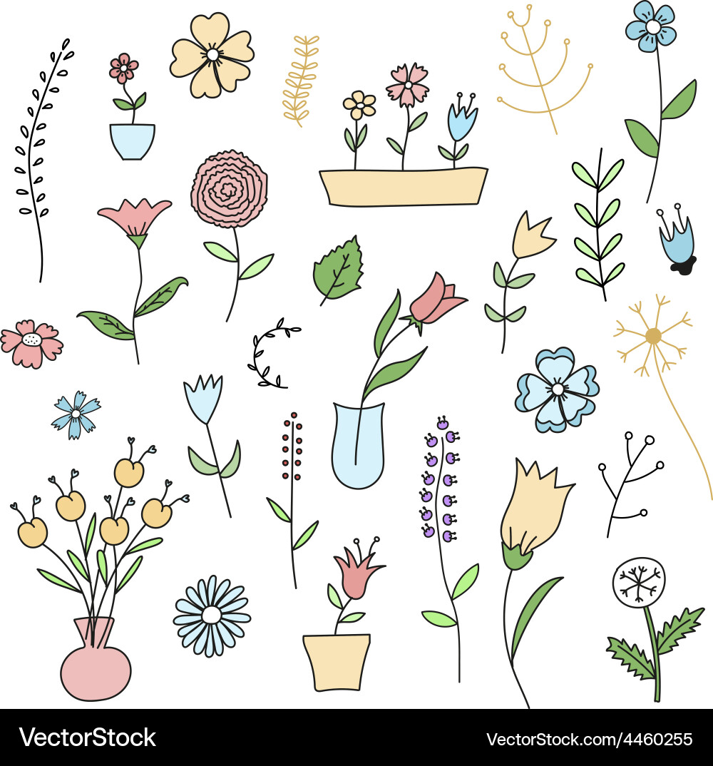 Spring Botanical Collection vector image