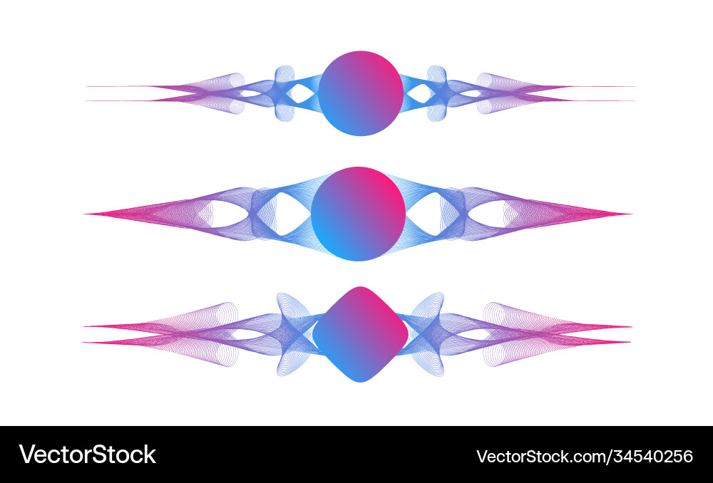 Abstract wave many colored lines with place Abstract wave many colored lines with place vector image