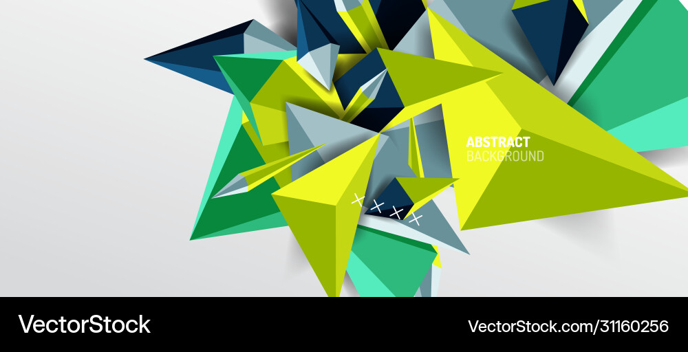 Dynamic Triangle Abstract Background Vector Image