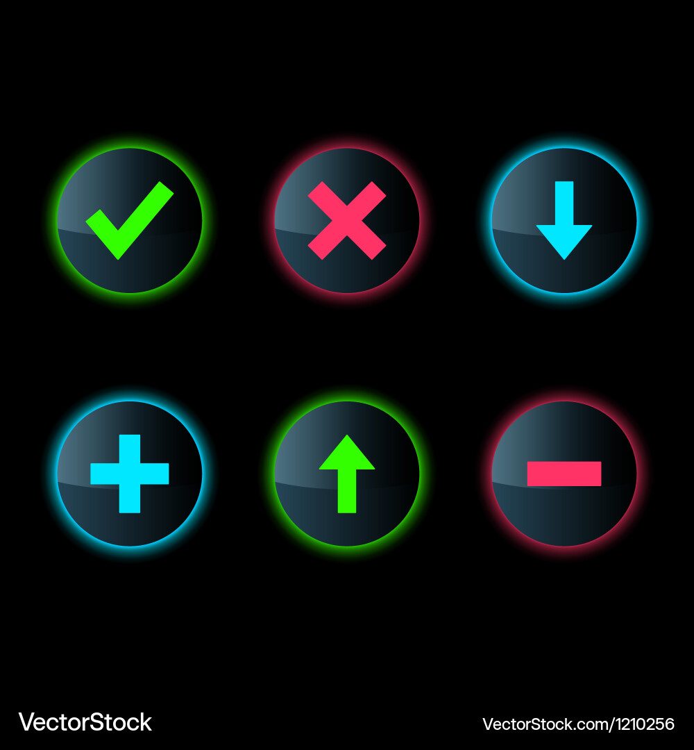 Modern Web Button Collection vector image