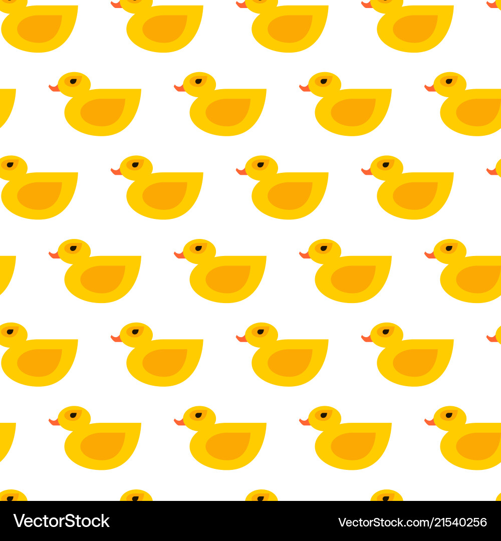 Seamless duck pattern Vector Image