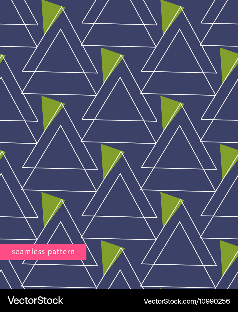 Seamless pattern linear triangles forming Vector Image