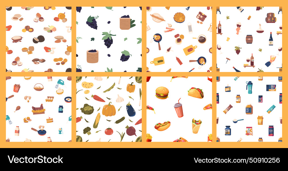 Seamless pattern with delightful array of colorful Seamless pattern with delightful array of colorful vector image