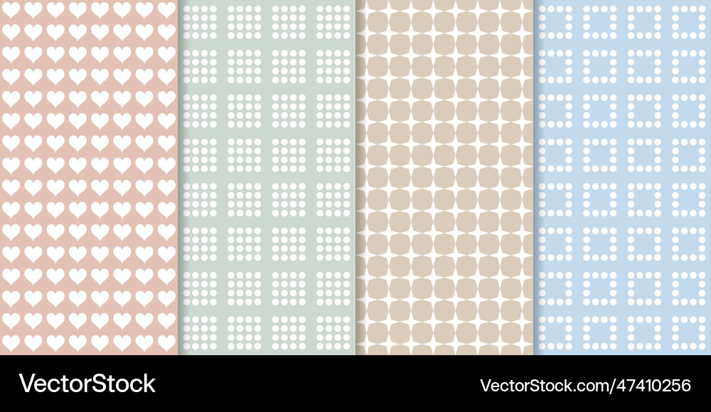 Set of minimal geometric texture seamless patterns Set of minimal geometric texture seamless patterns vector image