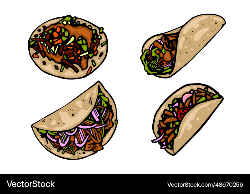 Taco element design Taco element design Vector Image
