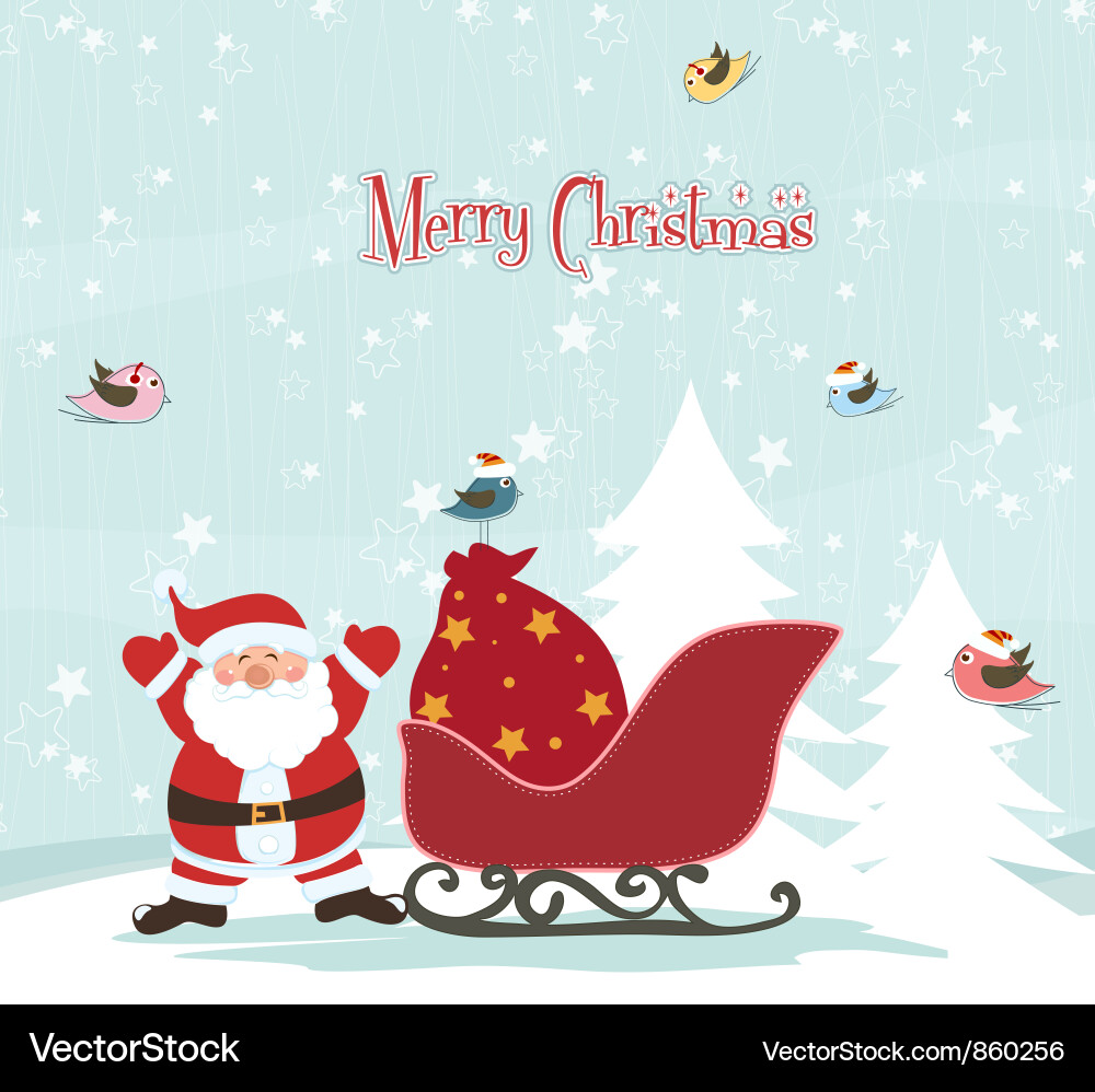 Winter background vector image