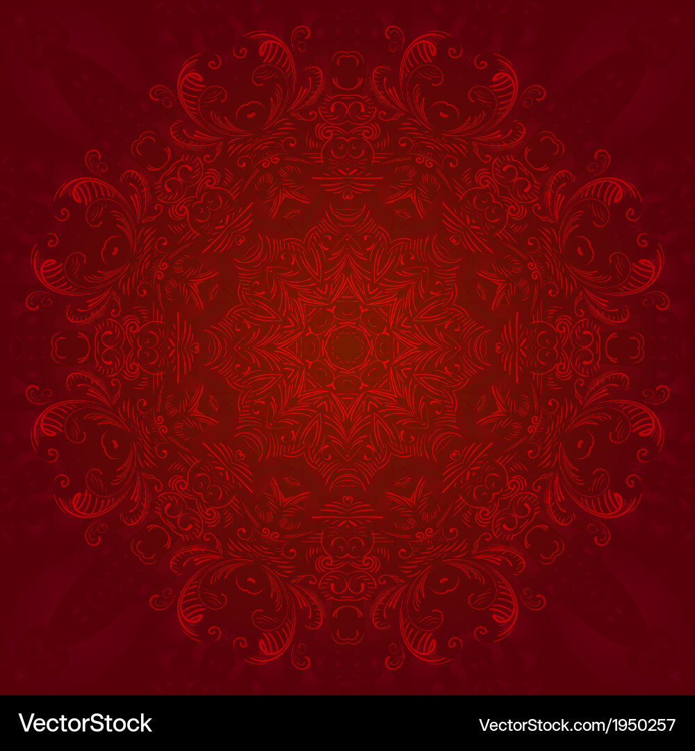 Abstract circular pattern vector image