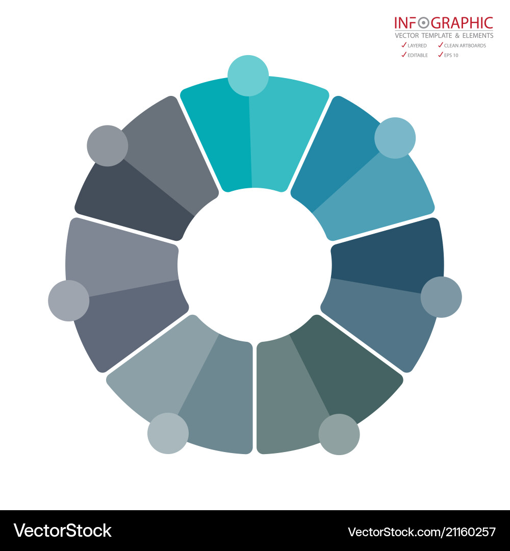 Abstract element infographics 7 option design Abstract element infographics 7 option design vector image