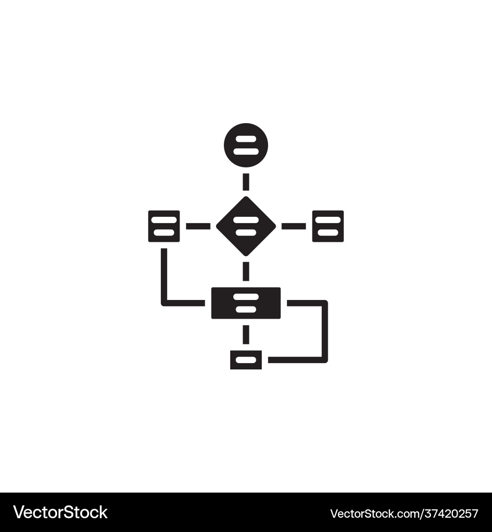 Algorithm icon solid style perfect for website Algorithm icon solid style perfect for website vector image
