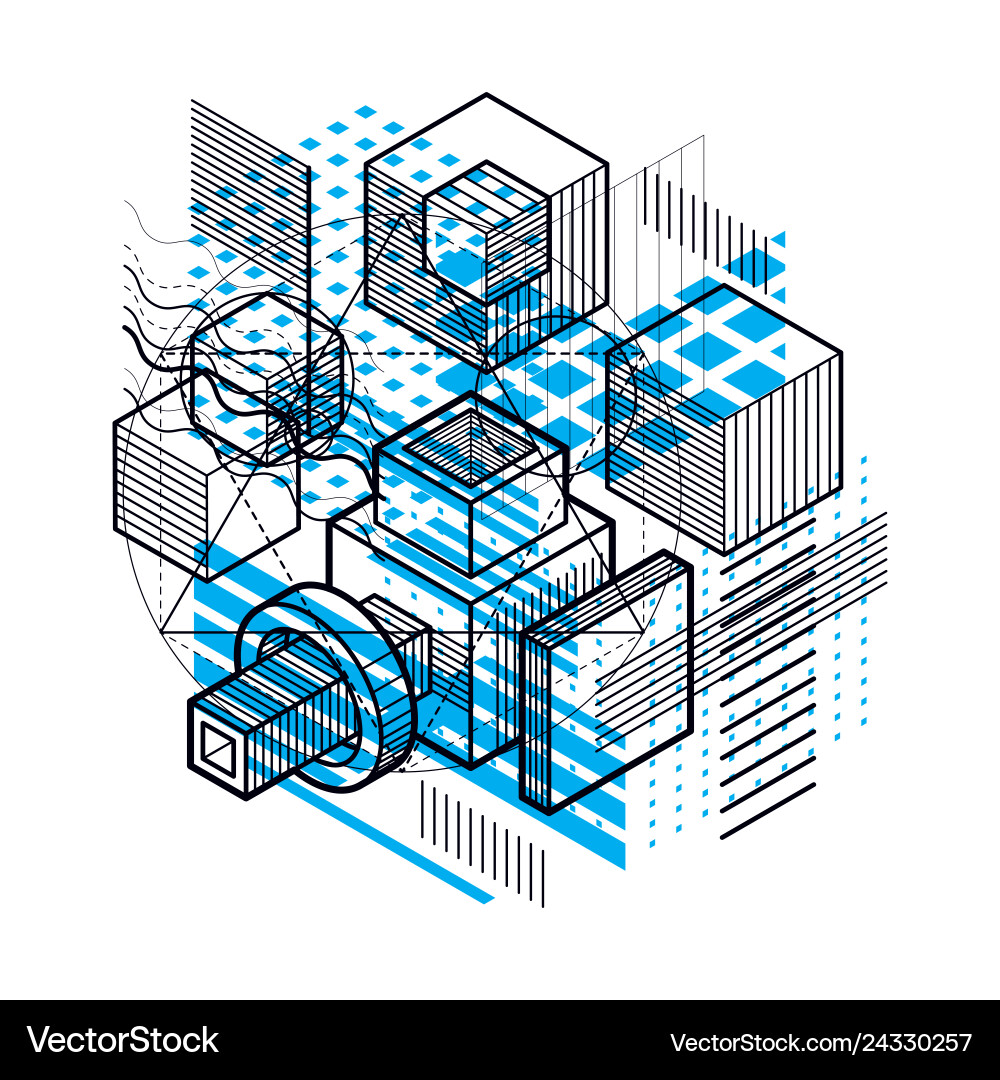 Background with abstract isometric lines Background with abstract isometric lines vector image