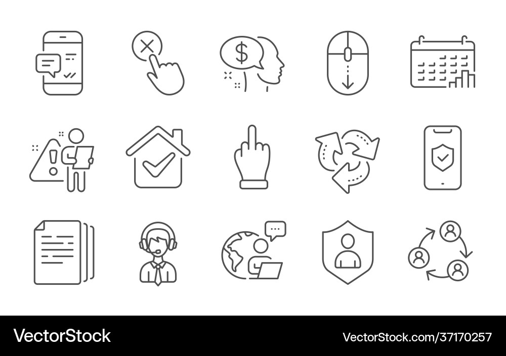 Calendar graph pay and scroll down icons set Calendar graph pay and scroll down icons set vector image