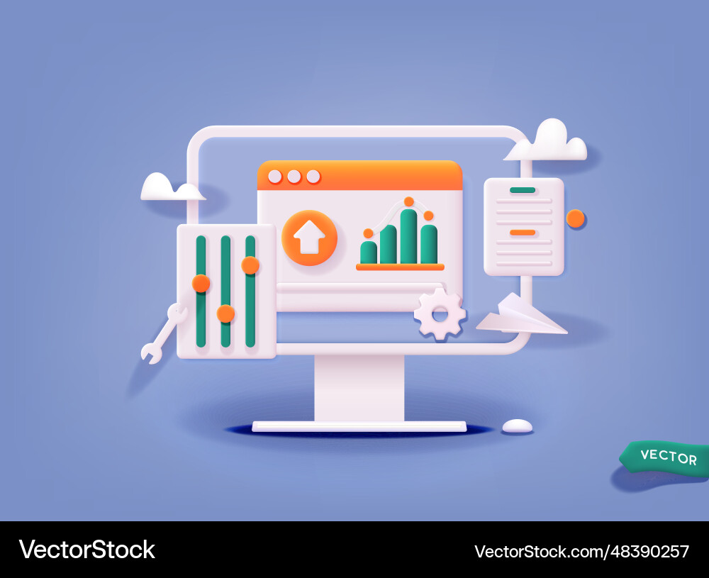 Concept of seo optimization for website Concept of seo optimization for website vector image