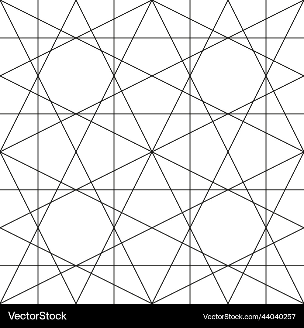 Intersecting lines geometric seamless pattern Intersecting lines geometric seamless pattern vector image
