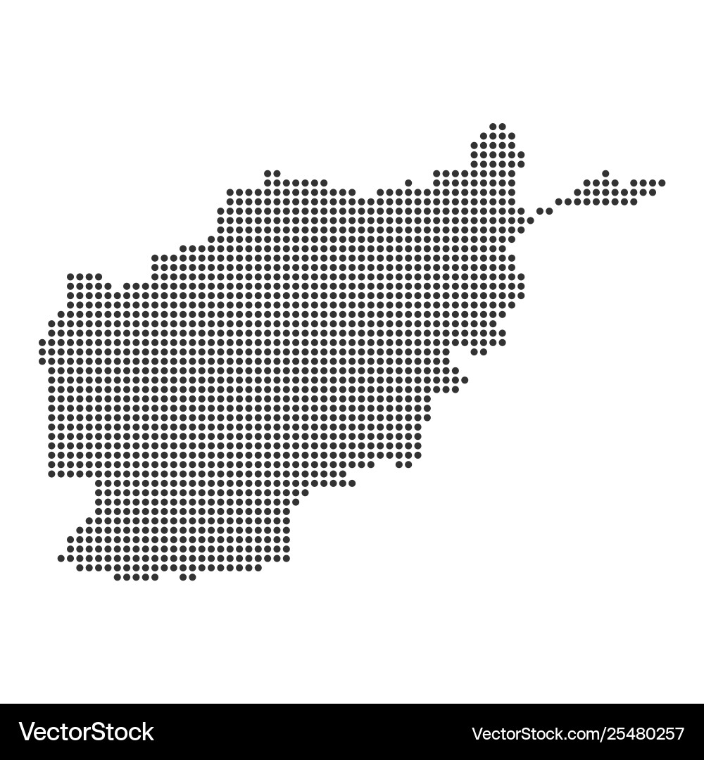 Map with dot Royalty Free Vector Image - VectorStock