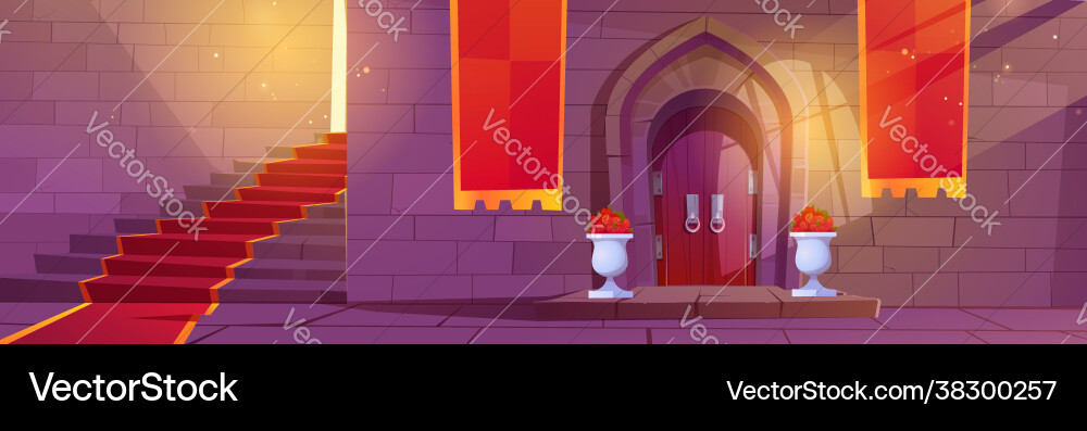 Medieval Castle Entrance vector image