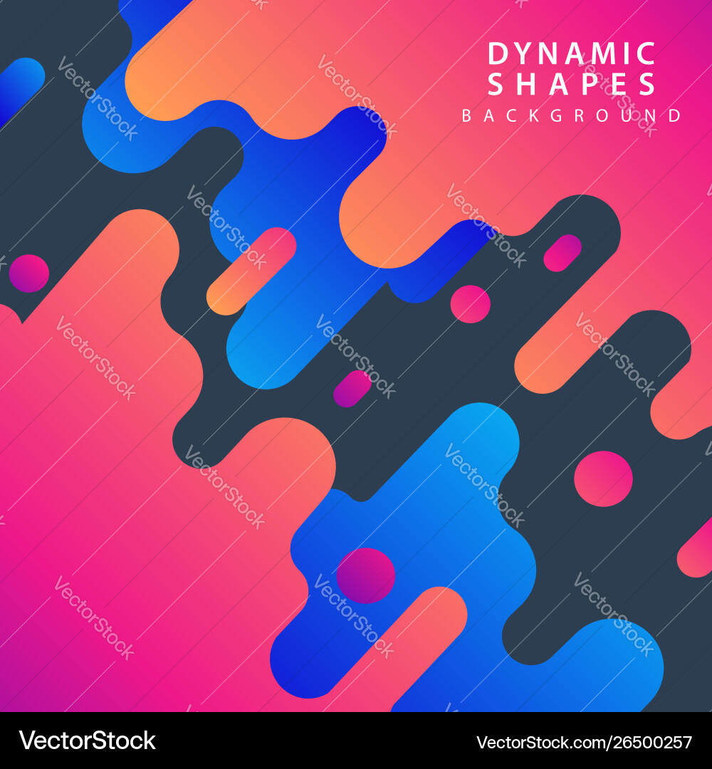Modern dynamic shapes style background Modern dynamic shapes style background vector image