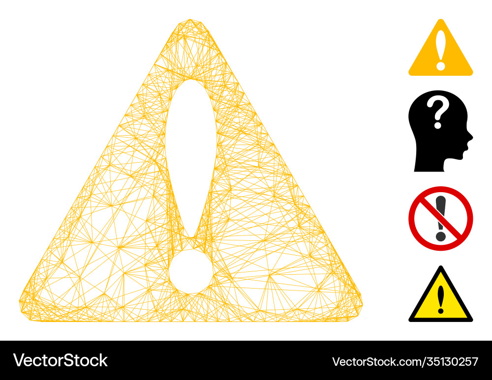 Net warning mesh Net warning mesh vector image
