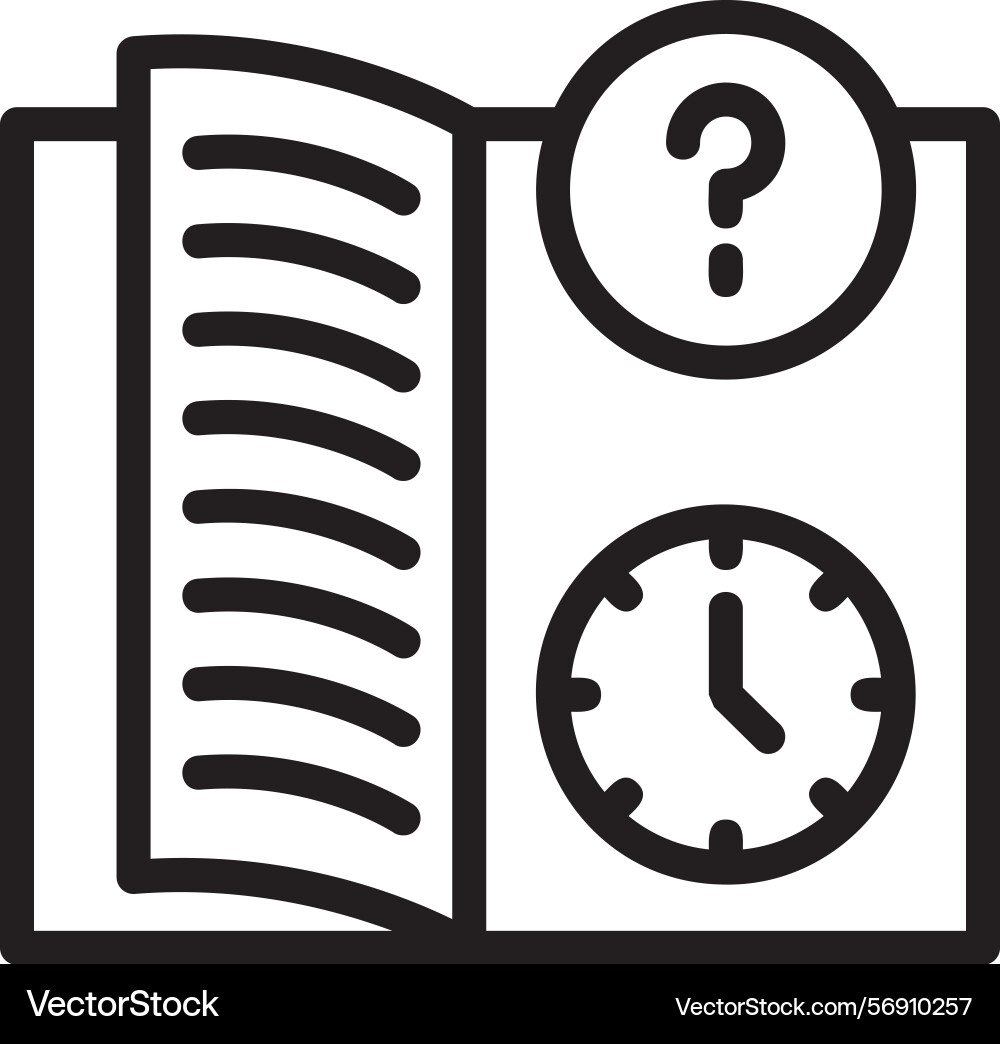 Quiz flex linear style icon design Vector Image