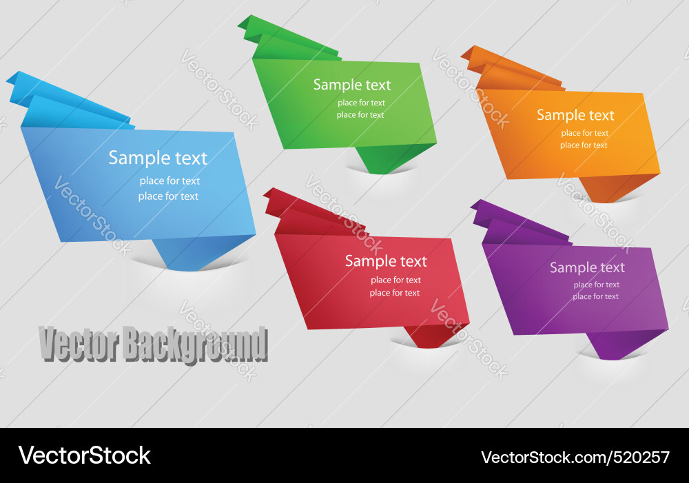 Set with abstract backgrounds Vector Image