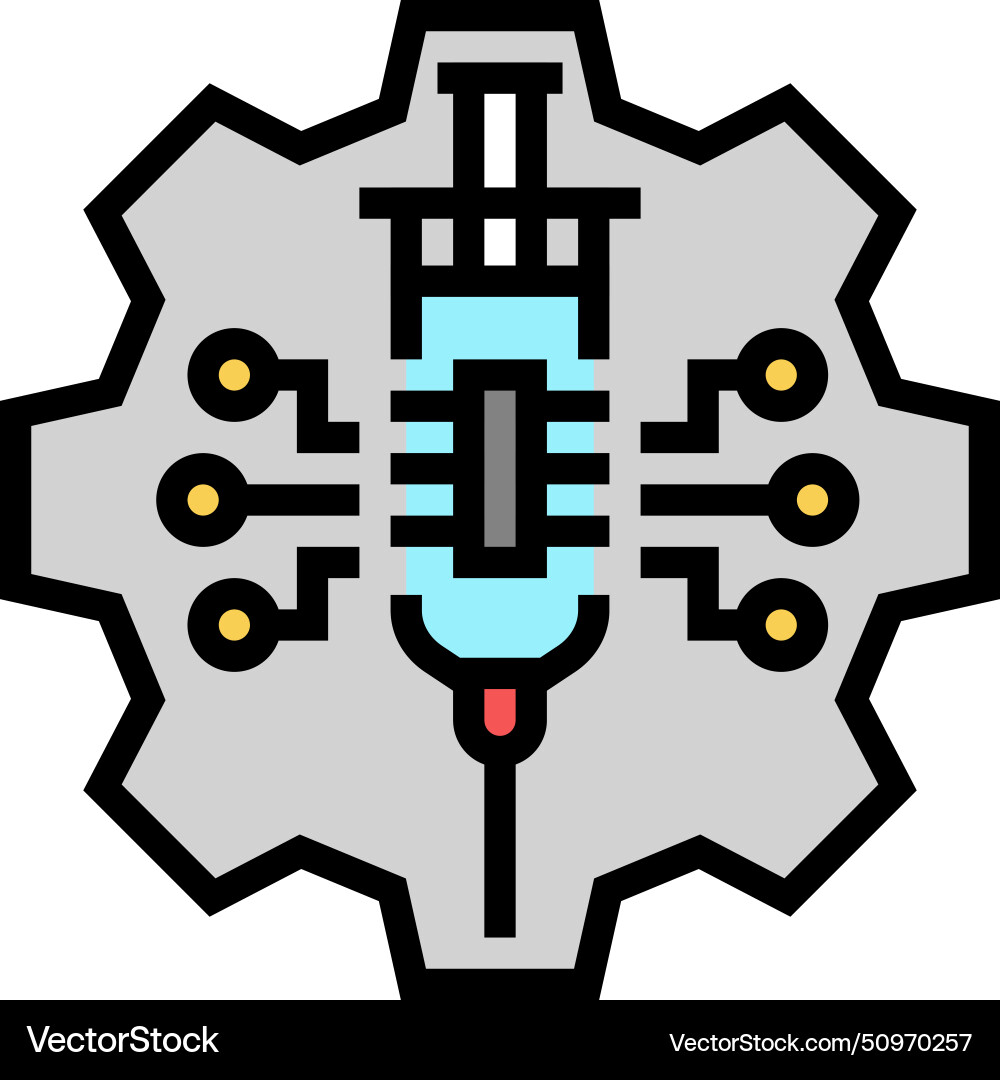 Tech junkie enthusiast color icon vector image