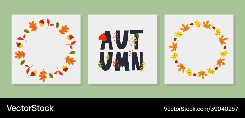 Wreath autumn leaves and fruit in watercolor Wreath autumn leaves and fruit in watercolor vector image