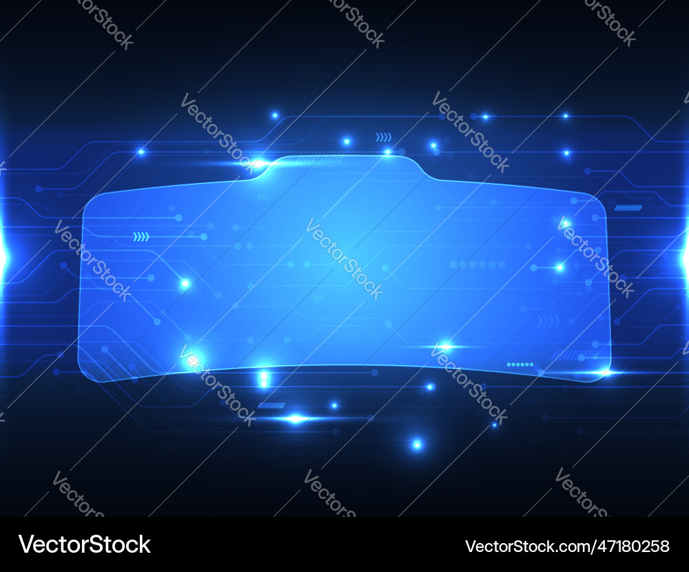 Abstract blue power cyber digital technology Abstract blue power cyber digital technology vector image