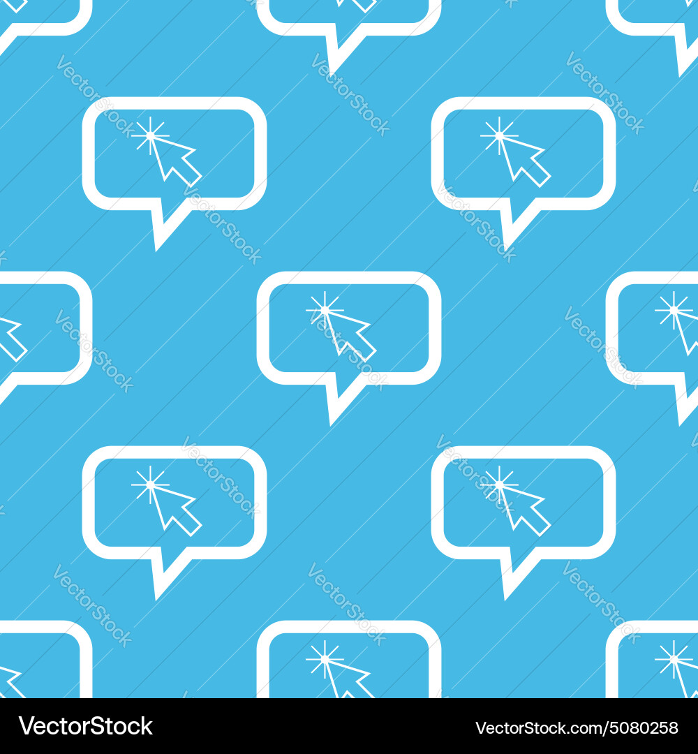 Arrow cursor message pattern vector image