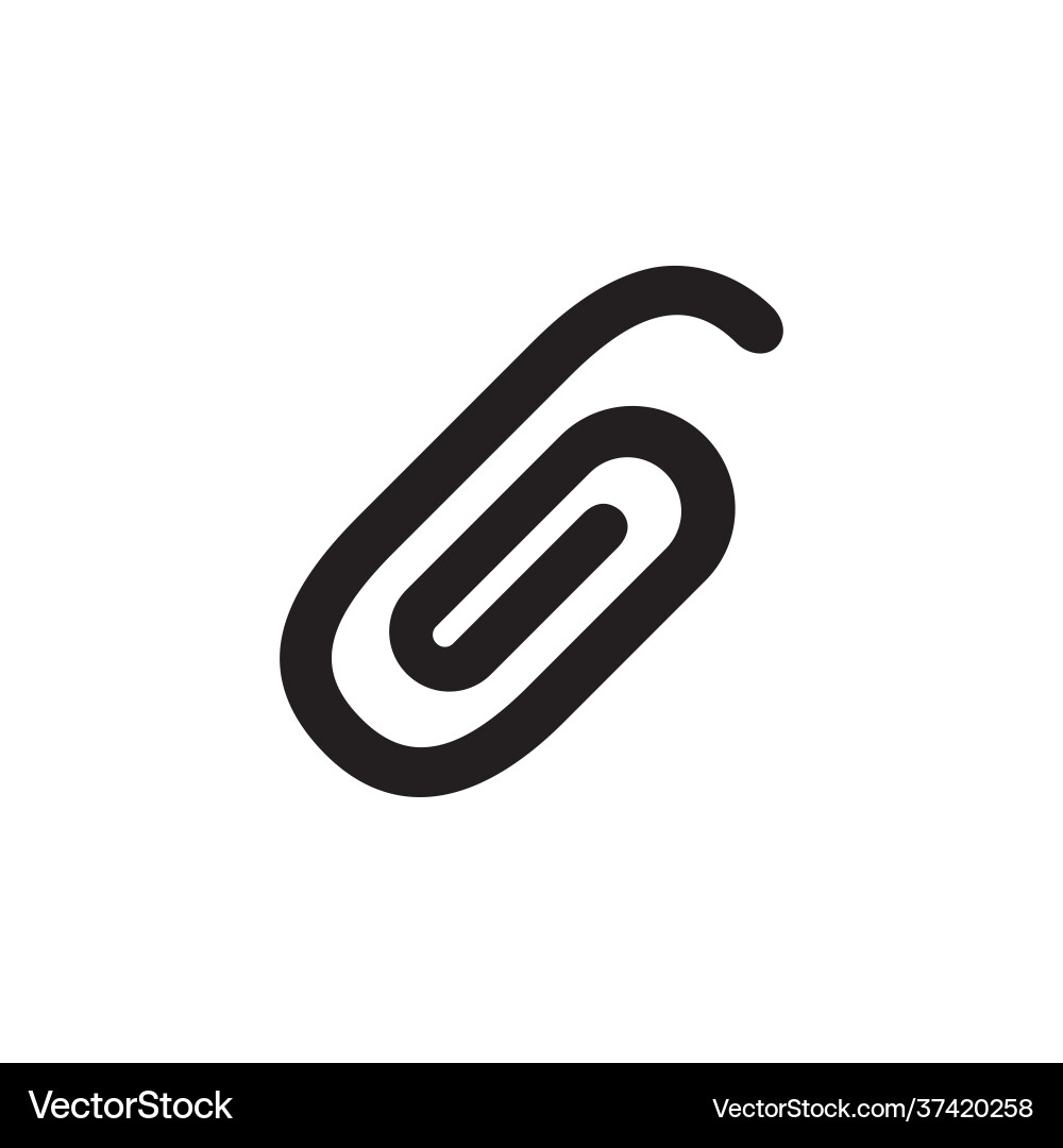 Attachment icon solid style perfect for website Attachment icon solid style perfect for website vector image