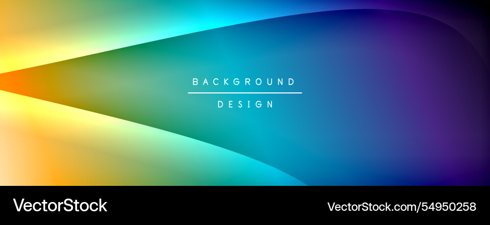 Bright rainbow style color gradient with curve Bright rainbow style color gradient with curve vector image