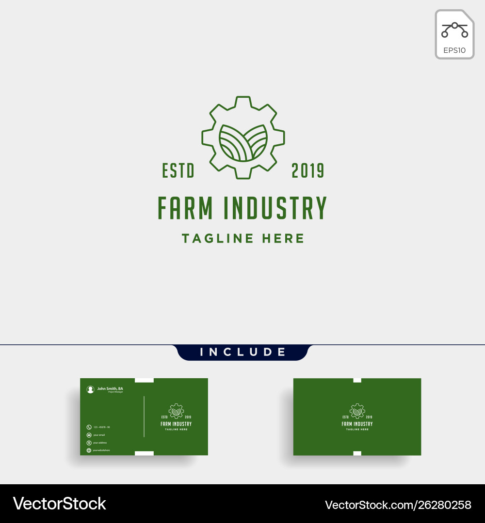 Gear Bauernhof Logo Natur Industrie Symbol Zeichen Ikone Gear Bauernhof Logo Natur Industrie Symbol Zeichen Ikone vektorbild