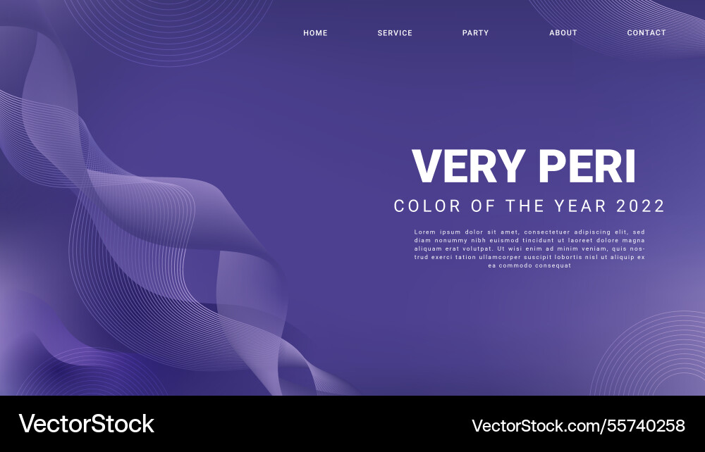 Gradient color of the year 2022 web template vector image
