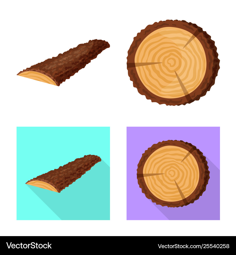 Isolated object tree and raw symbol set Vector Image