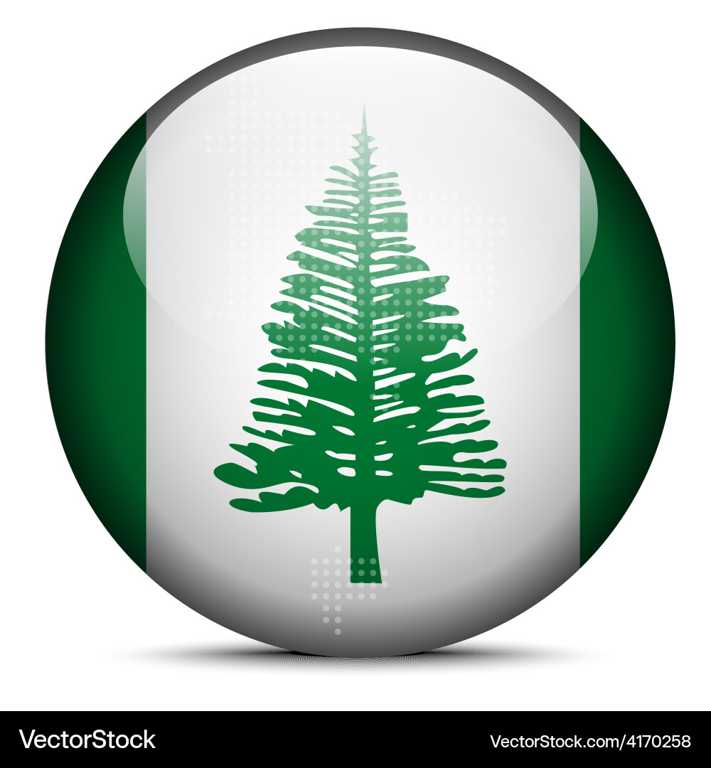 Map with dot pattern on flag button of territory Vector Image