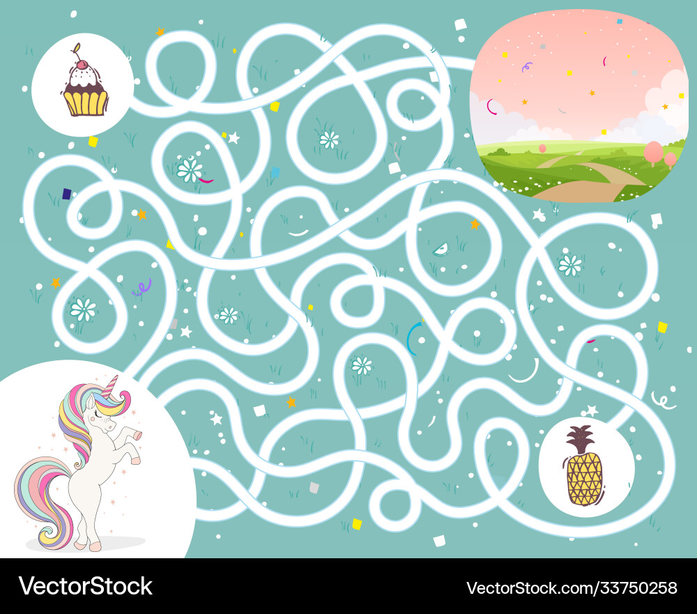 Maze game for kindergarten children help Maze game for kindergarten children help vector image