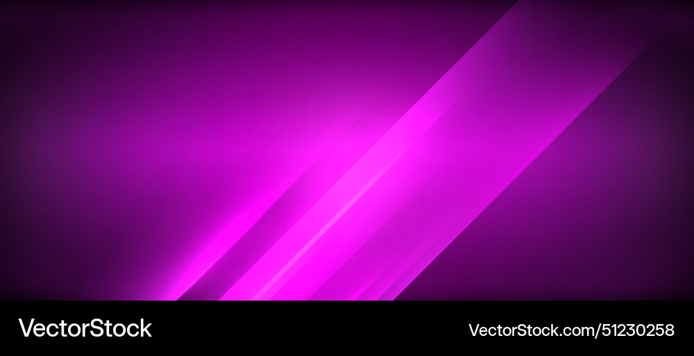 Violet light illuminating dark backdrop creating Vector Image