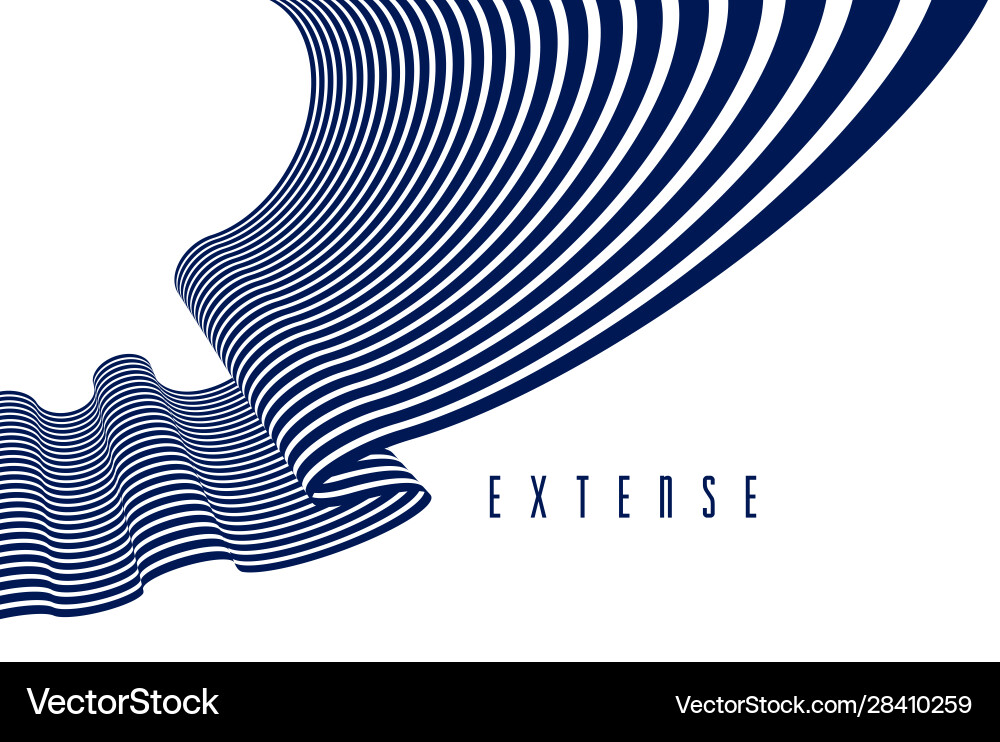 Abstract lines in 3d dimensional perspective Abstract lines in 3d dimensional perspective vector image