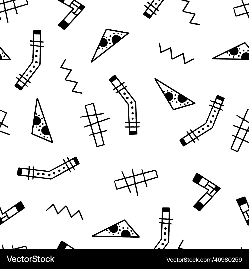 Abstract shapes and forms seamless pattern Abstract shapes and forms seamless pattern Vector Image
